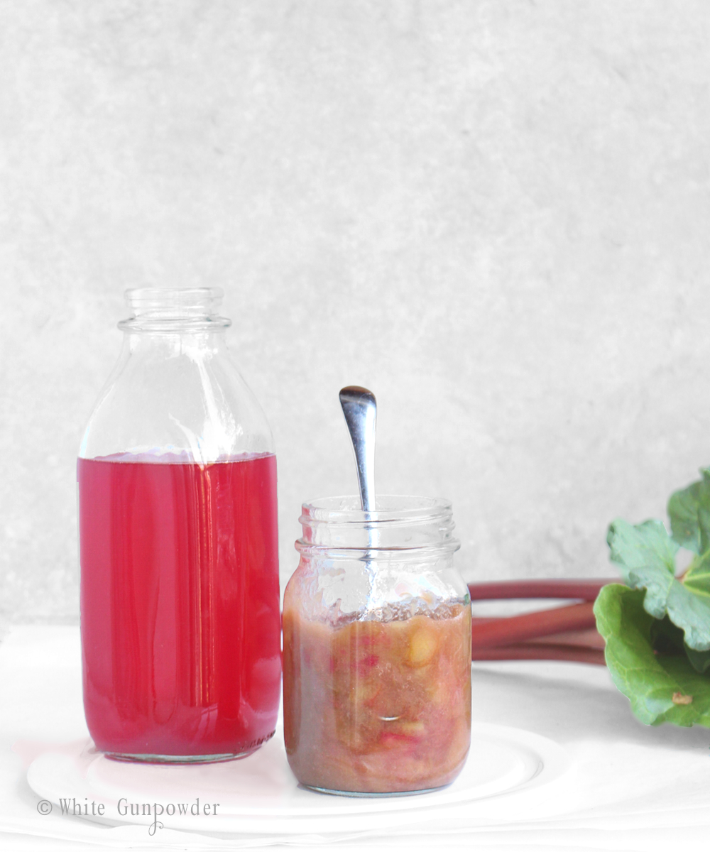 Rhubarb Simple Syrup, Lemonade, Fizz and Compote White Gunpowder